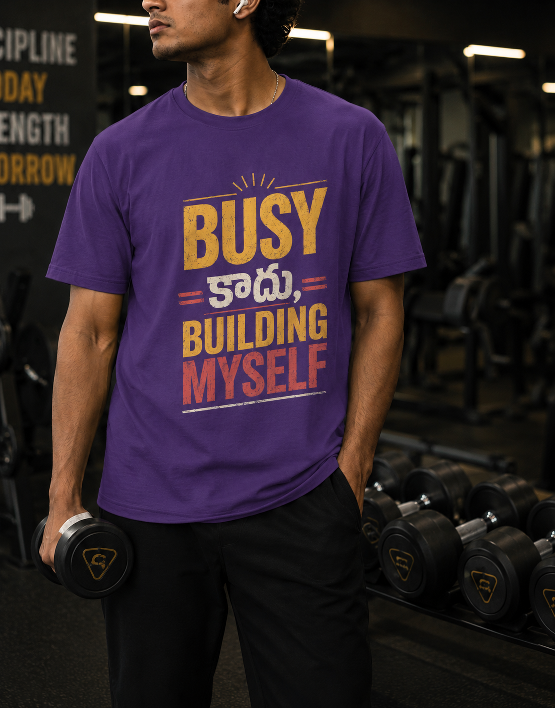 Busy కాదు, Building Myself T-Shirt for Boys