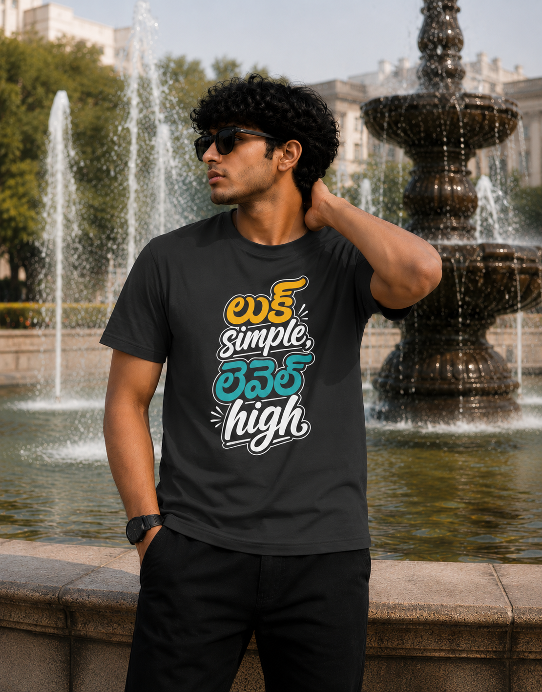 లుక్ Simple, లెవెల్ High T-Shirt for Boys