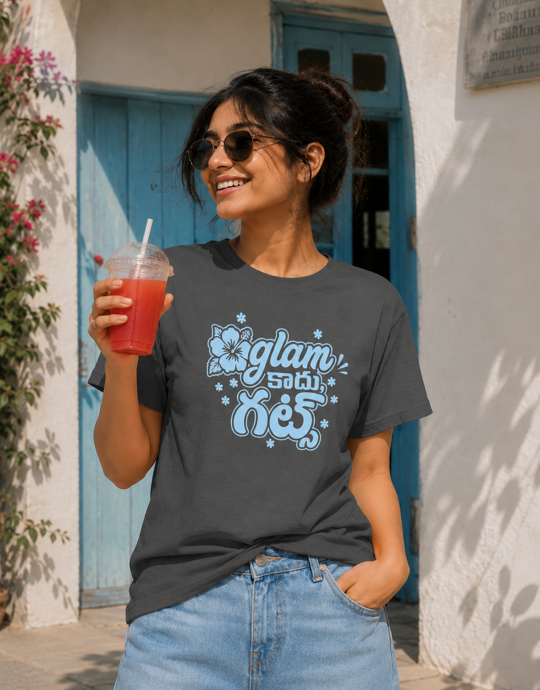 Glam కాదు, గట్స్ T-Shirt for Girls