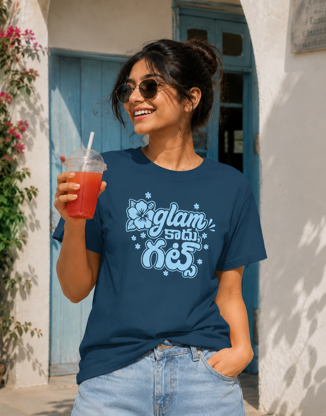 Glam కాదు, గట్స్ T-Shirt for Girls