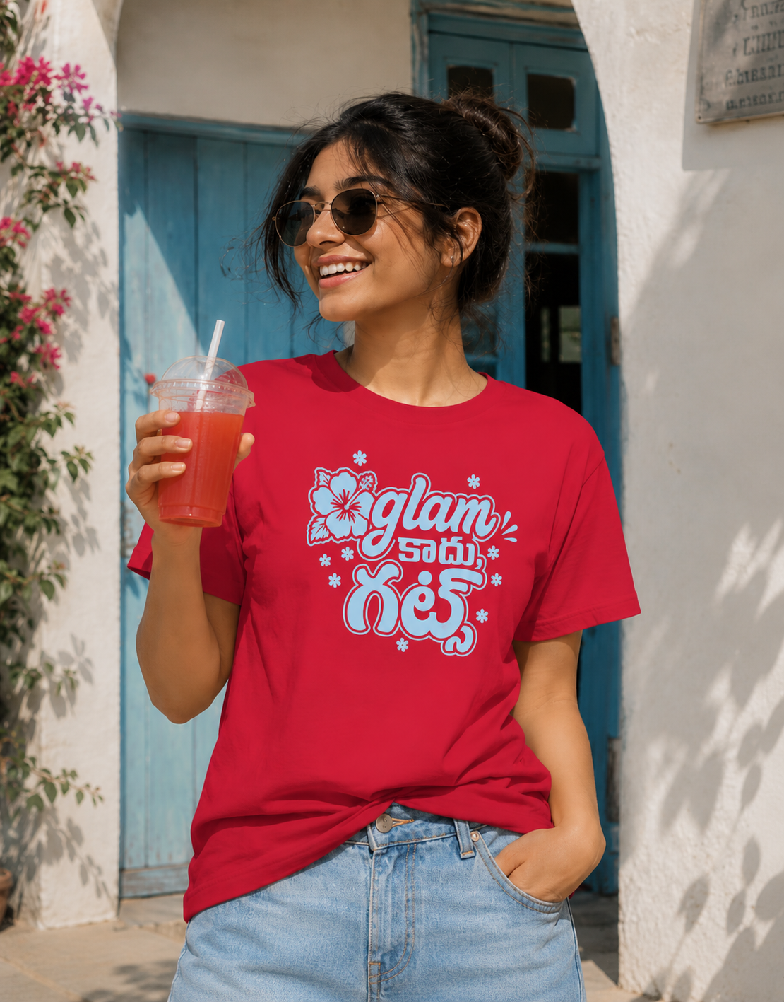 Glam కాదు, గట్స్ T-Shirt for Girls