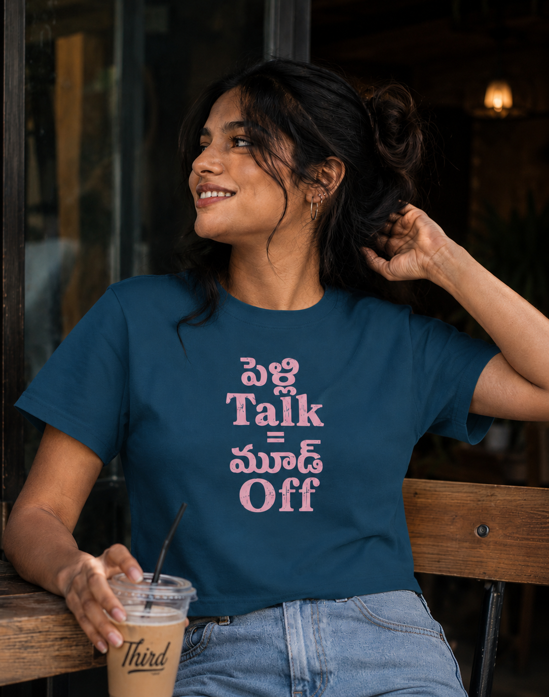 పెళ్లి Talk = మూడ్‌ Off T-Shirt for Girls