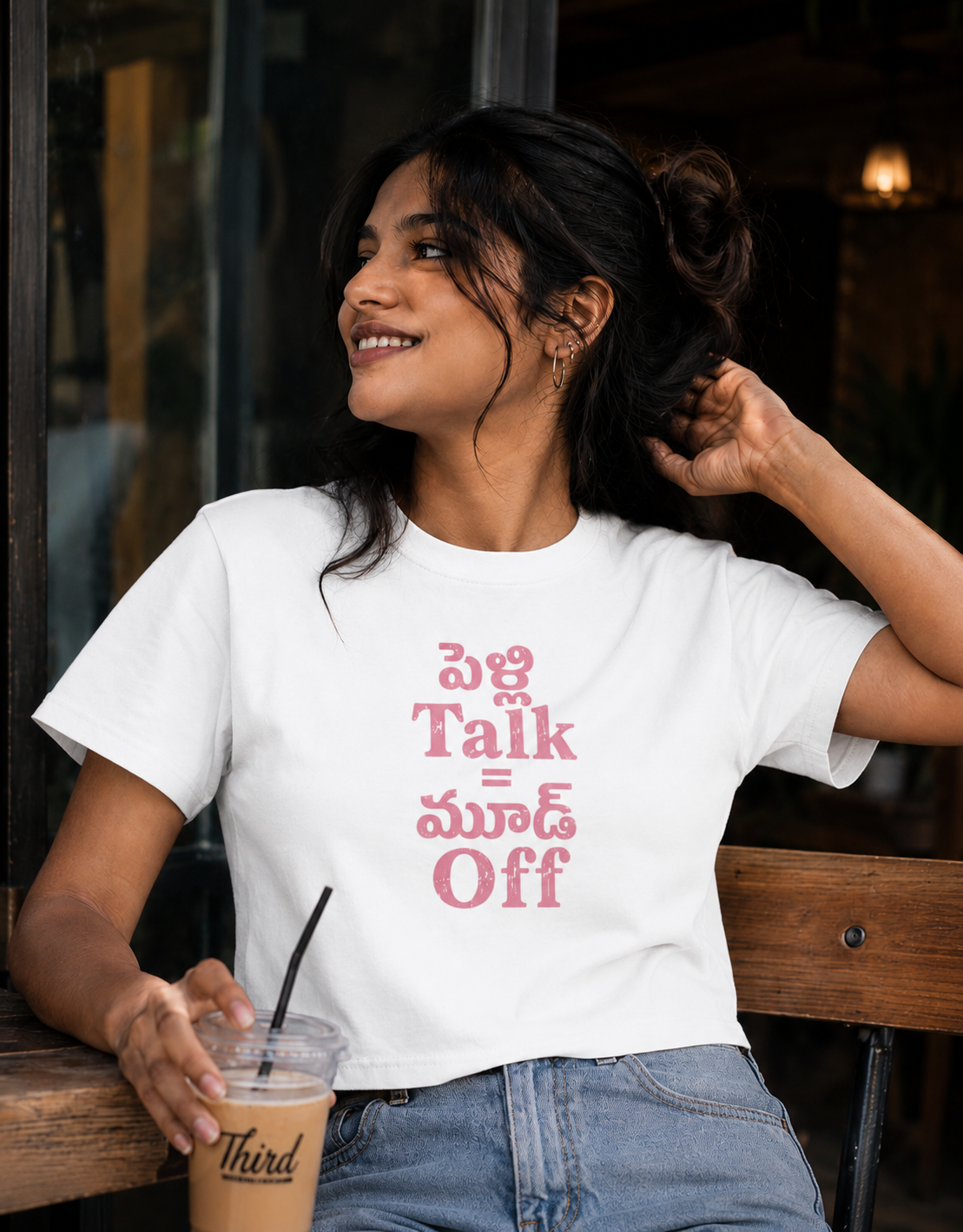 పెళ్లి Talk = మూడ్‌ Off T-Shirt for Girls