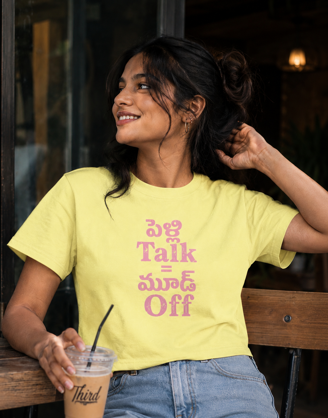 పెళ్లి Talk = మూడ్‌ Off T-Shirt for Girls