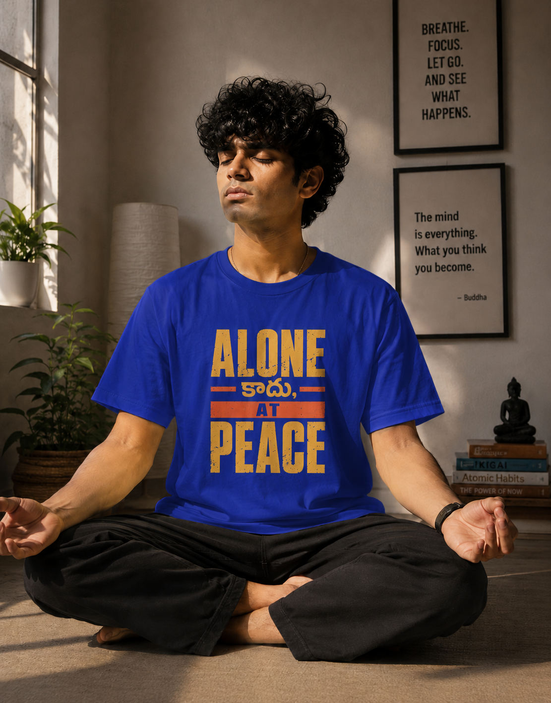 Alone కాదు, At Peace Oversized T-Shirt