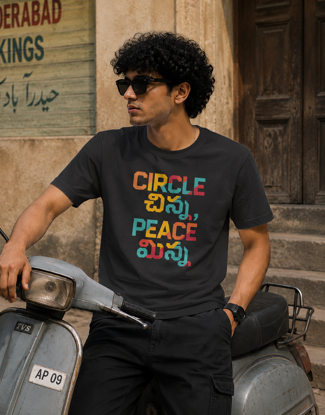 Circle చిన్న, Peace మిన్న T-Shirt for Boys