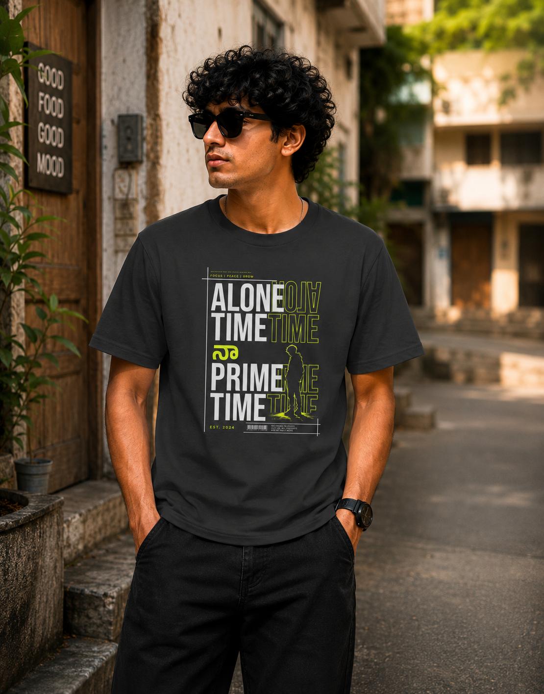 Alone Time నా Prime Time T-Shirt for Boys
