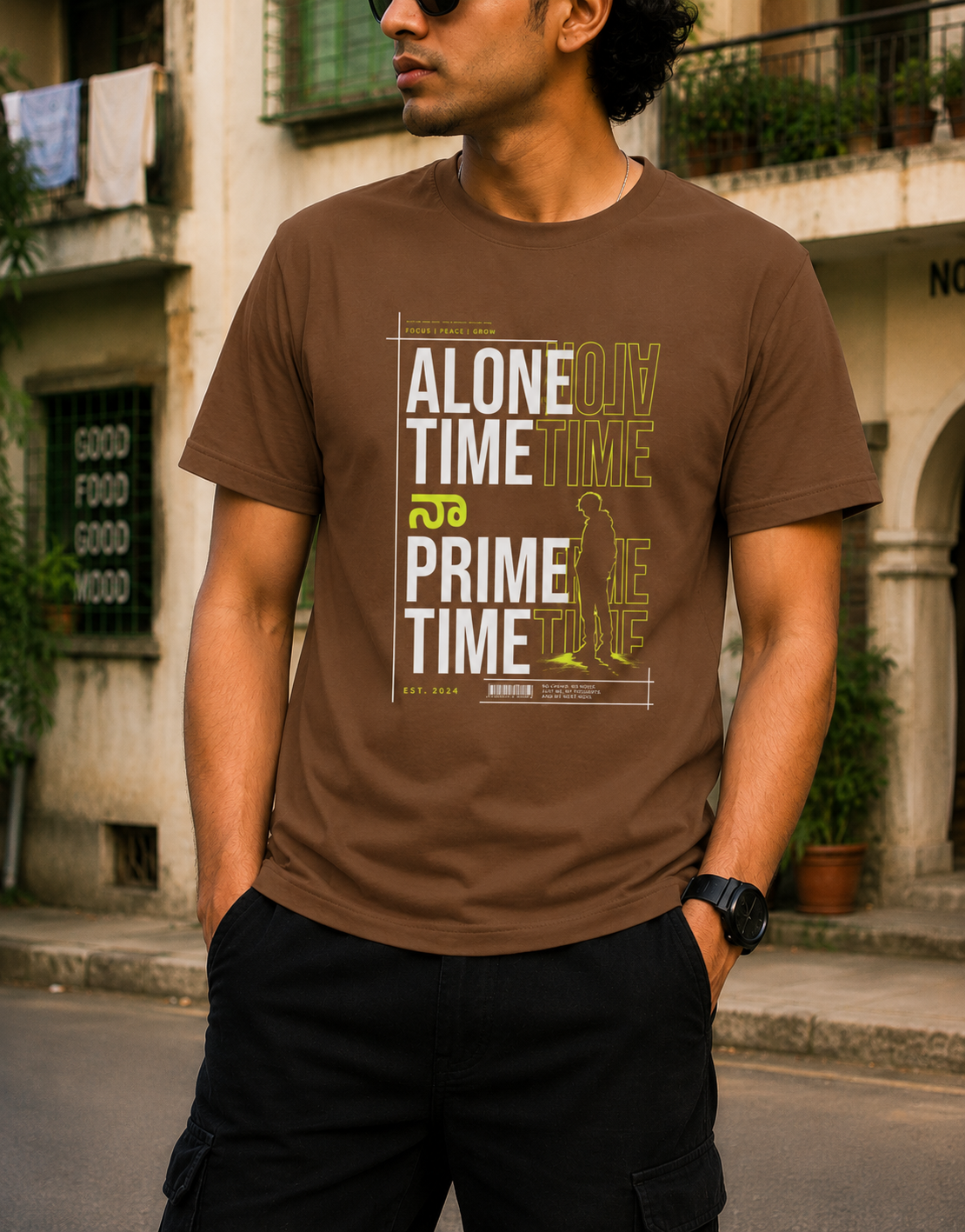 Alone Time నా Prime Time T-Shirt for Boys