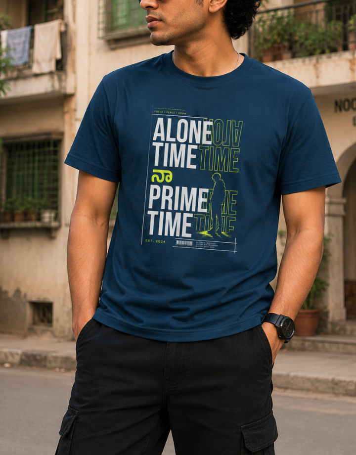 Alone Time నా Prime Time T-Shirt for Boys