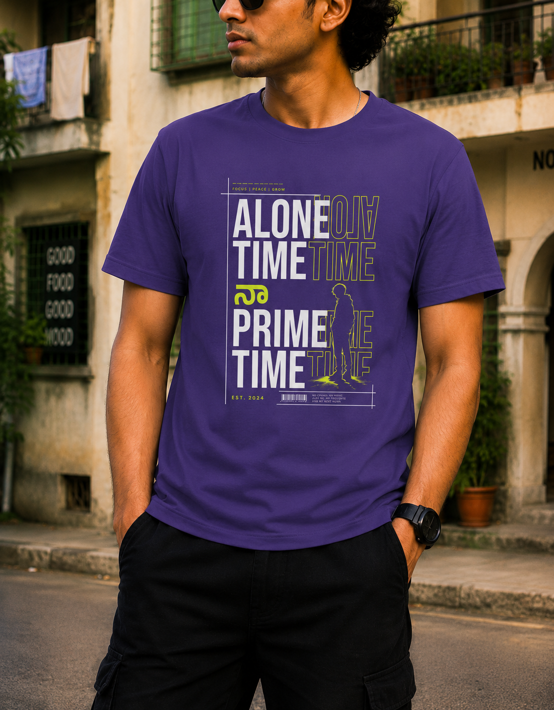 Alone Time నా Prime Time T-Shirt for Boys