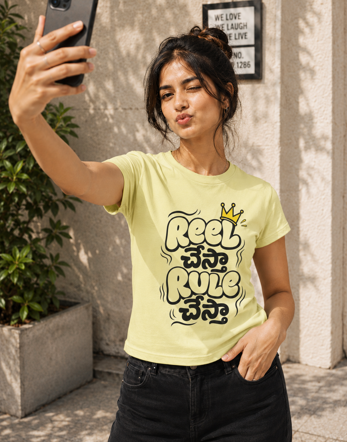 Reel చేస్తా Rule చేస్తా T-Shirt for Girls