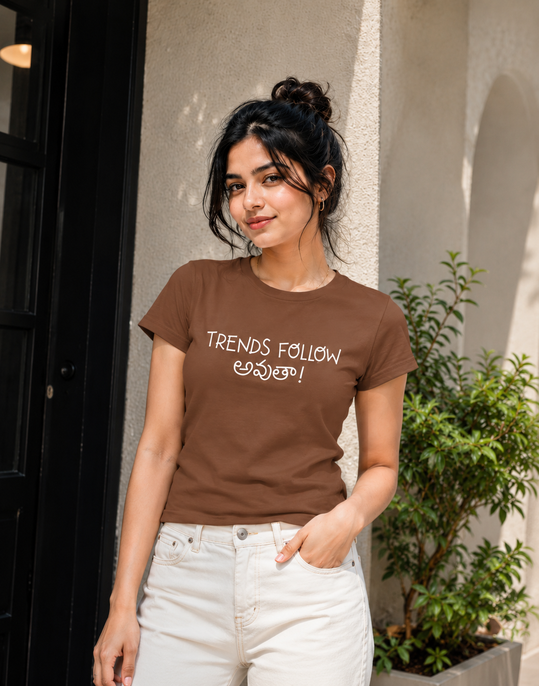 Trends follow అవుతా! T-Shirt for Girls