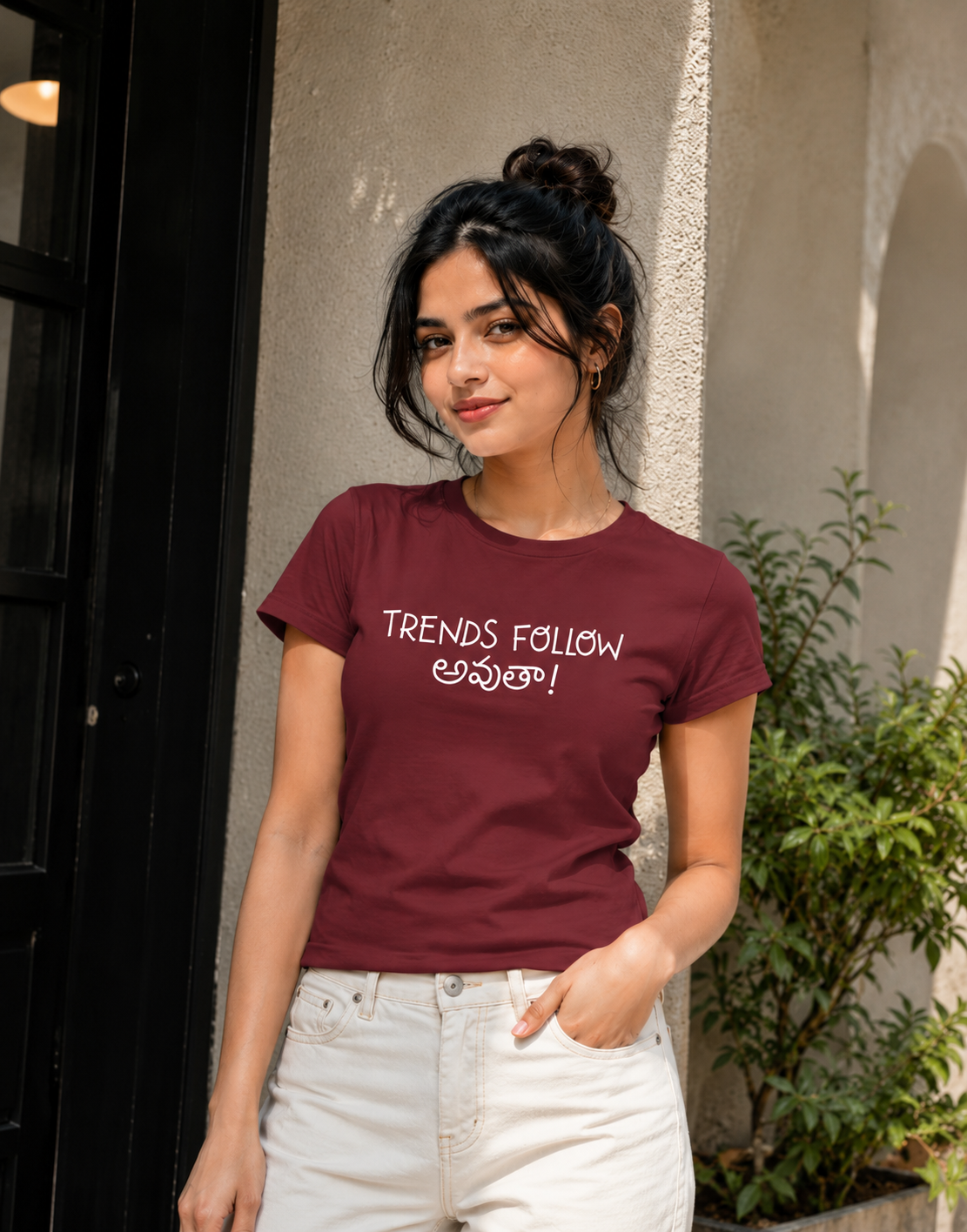 Trends follow అవుతా! T-Shirt for Girls