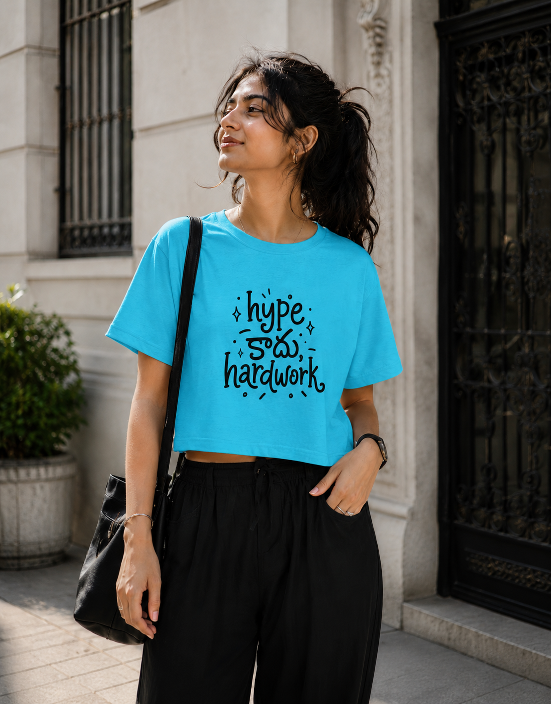 Hype కాదు, Hardwork T-Shirt for Girls