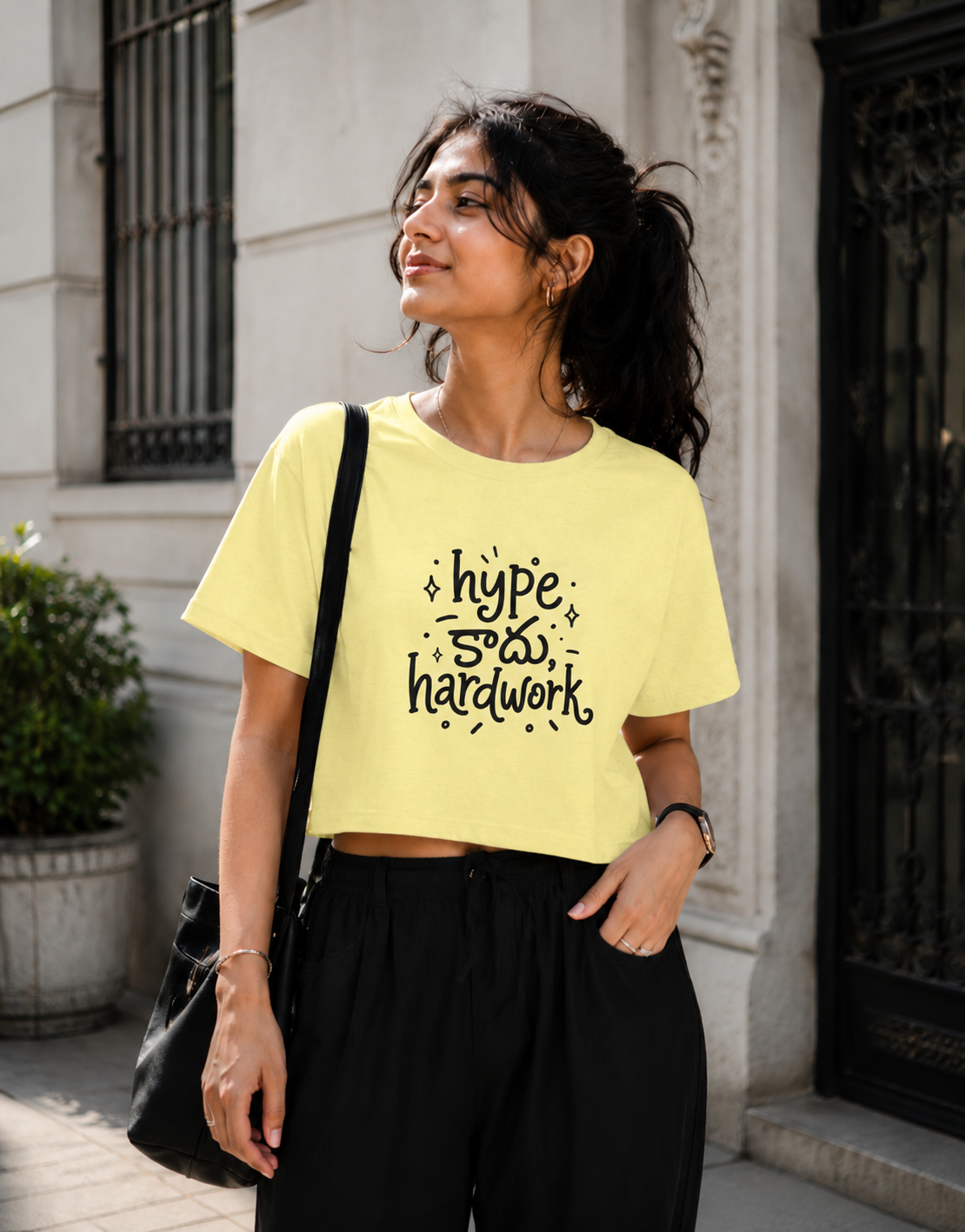 Hype కాదు, Hardwork T-Shirt for Girls